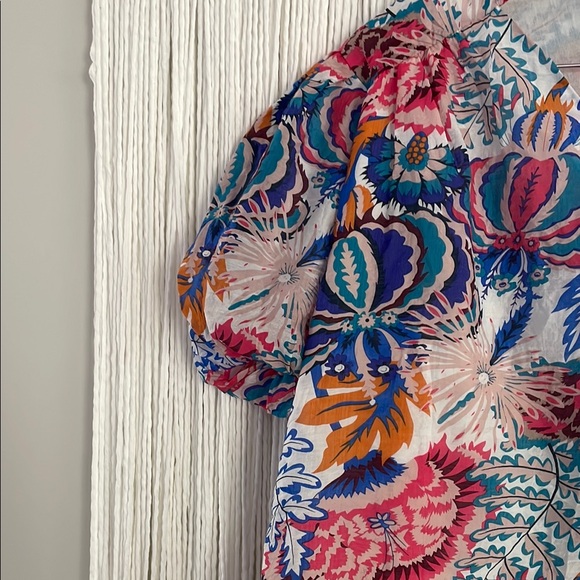 NWT Umgee Women's Colorful Big Sleeve Blouse Top M - Picture 5 of 8